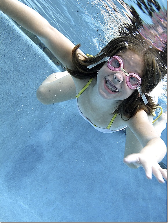 Jillian underwater