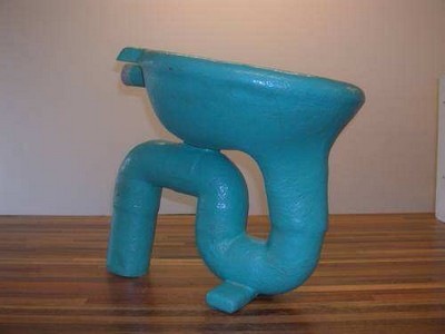 ATELIER VAN LIESHOUT, Toilet couleur light blue, 1992
