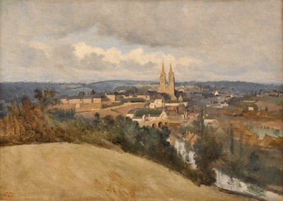JEAN-BAPTISTE COROT, Vue générale de la ville de Saint-Lô, 1833