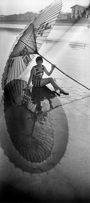 Jacques Henri Lartigue, Bibi, shadow and reflection. Hendaye August 1927. Photograph by JH Lartigue