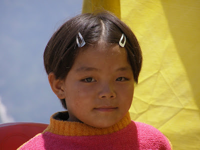 Tibetan Girl at the Maggi stall
