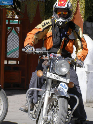 At Kaza, in front of His Holinesss abode