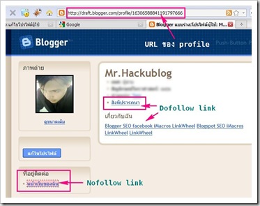 Linkwheel Blogger Profile