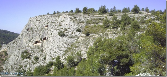 Vista del espolón donde se encuentra el poblado ibero