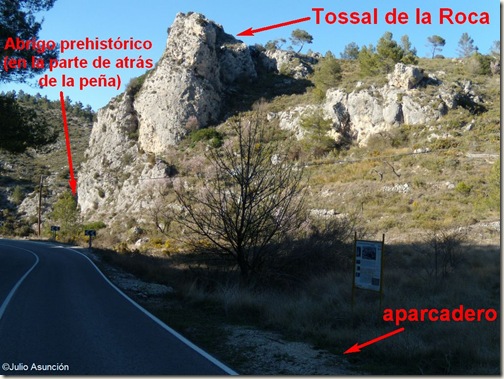 Aparcadero - Tossal de la Roca - Vall d´Alcala