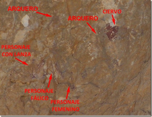 Pintures de la cueva de Santa Maira - detalle