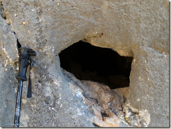 Posible agujero ritual - Barranco de Famorca - Alicante