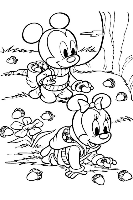 Baby Disney Dibujos De Mickey Y Minnie