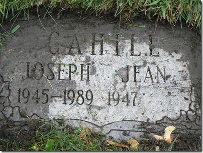 CAHILL, Joseph CAHILL Gravestone