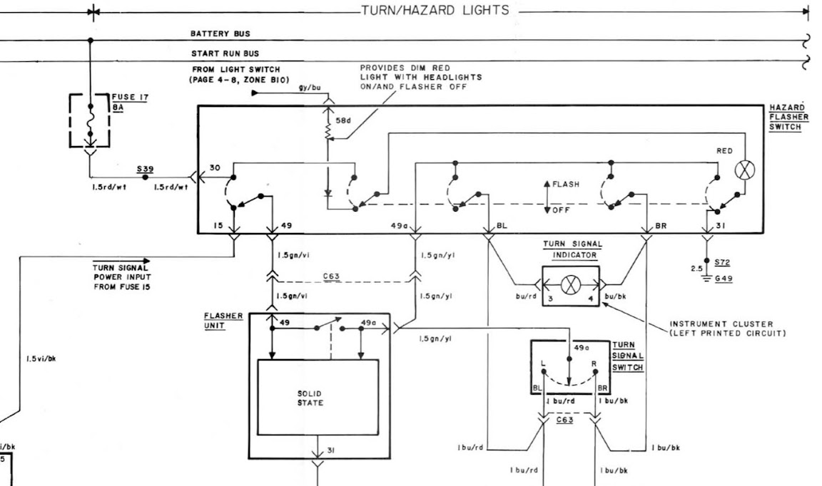 e21 is anti Hazard button e21 wiring diagrams 