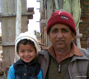 My contractor Ghafoor and his daughter Ayesha