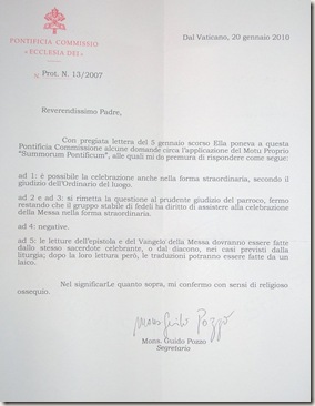 Carta Ecclesia Dei