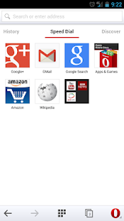 Opera browser for Android - screenshot thumbnail