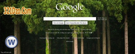 Hướng dẫn người dùng tự đặt ảnh nền trang chủ Google