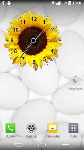 Flower Clock Widget