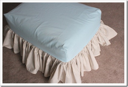 furniture slipcover made easy- a step by step guide for making a slipcover for an ottoman. easy way to transform furniture.