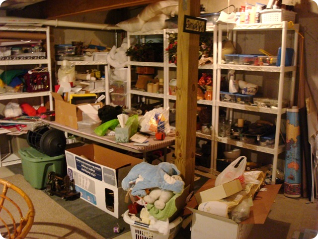 messy basement