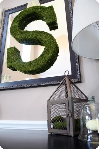 pottery barn mossy letter