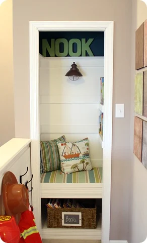 closet book nook