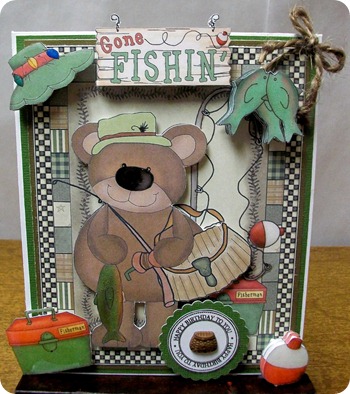 Fishing Bear and Tackle Box