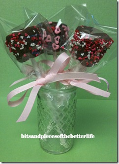 Chocolate Marshmallow Valentine Pop0