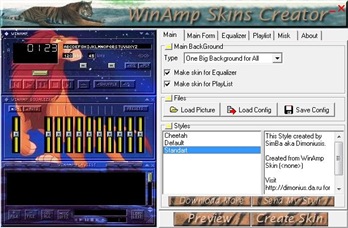 modern winamp skins free download