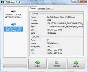 Create Image Files of USB Drives : USB Image Tool