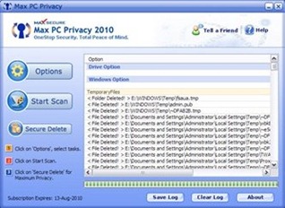 Max PC Privacy for Windows 7