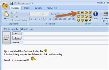 Add Smiley to Outlook
