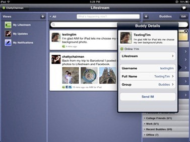 Free AIM for iPhone iPod Touch iPad with Facebook, Twitter