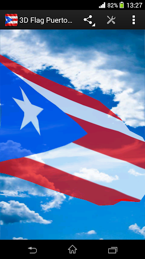 3D Flag Puerto Rico LWP
