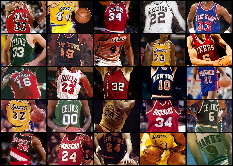 NBA Retired Jerseys (images) Quiz - By googlebird