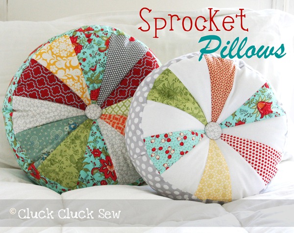 22/" Patchwork Round Floor Pillow Cushion in sky blue round patchwork Floor Pilow