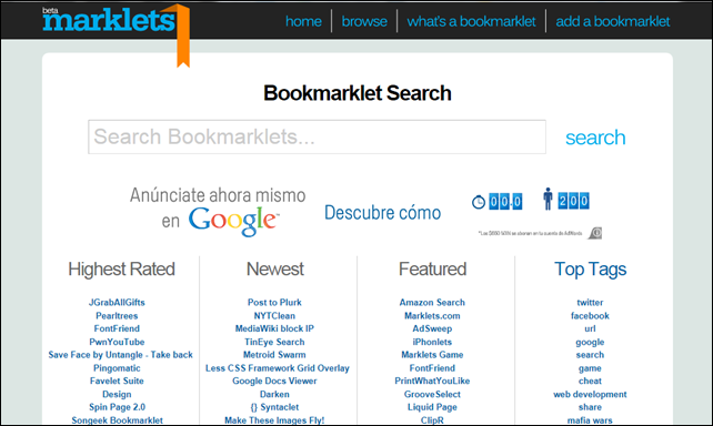 marklets.com site screenshot