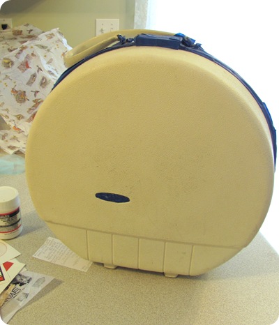round suitcase makeover 2
