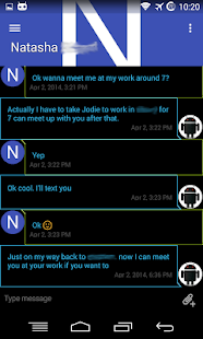 Lastest EvolveSMS Theme Blue Matter APK for Android