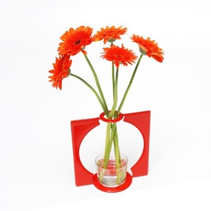 vase design rouge kipli 