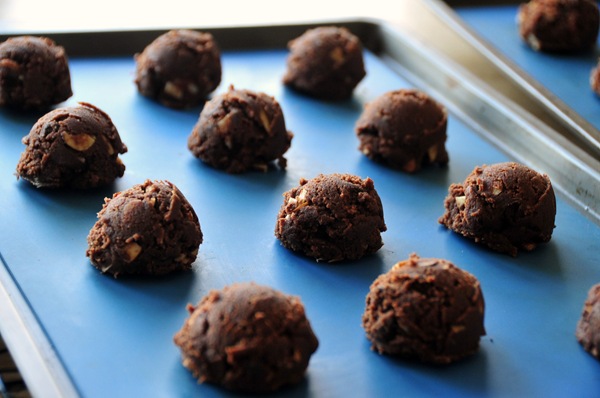 Triple Chocolate Almond Cookies