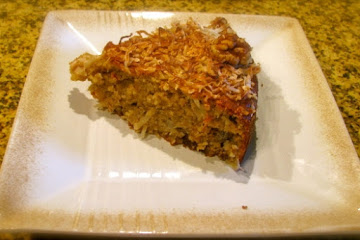 Gluten-Free Coconut Banana Cake with Walnuts
