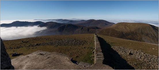 View from the Slieve Donard trig point