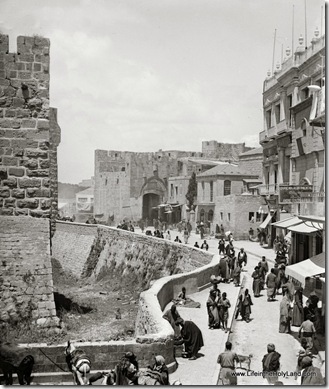 View inside Jaffa Gate, mat04928