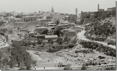 Jerusalem and Hinnom Valley from southwest, mat07473