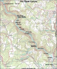 cheat river map
