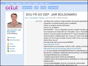 orkut comunidade Jair Bolsonaro