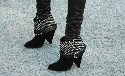 BRAND NEW ISABEL MARANT STUDDED BOOTS TO THE LANVIN SHOW