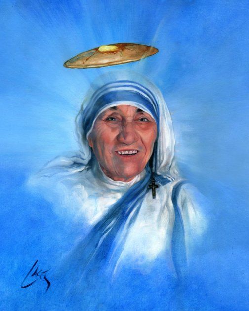 Dan Lacey Painter Of Pancakes, Mother Teresa