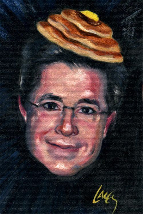 Dan Lacey Painter Of Pancakes, Stephen Colbert