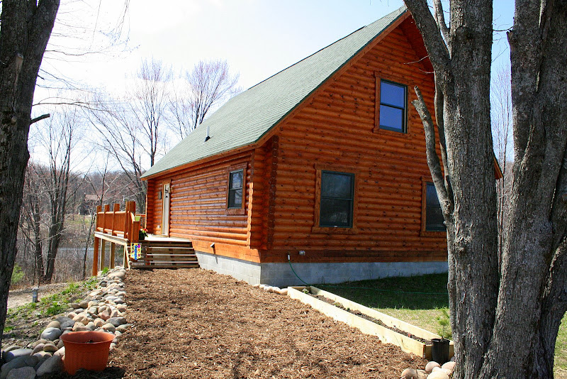 Building A Log Cabin: Landscaping the Log Cabin