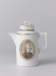 Milk jug with an image of the capture of Kattenburg and Abraham Valentijn