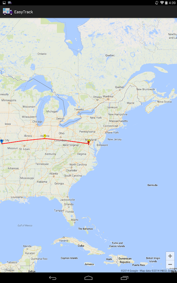    EasyTrack Package Tracking App- screenshot  